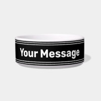Simple Black and White Message Text Template Pet