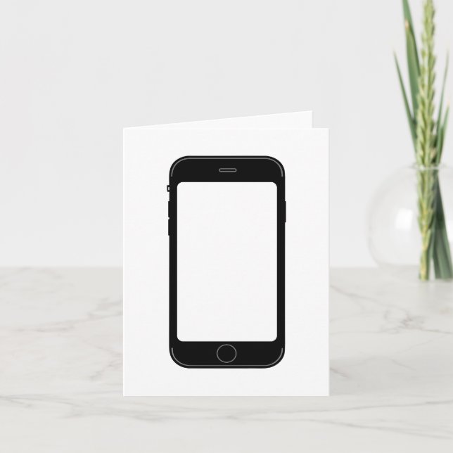 Simple Black and White Mobile Phone Template (Front)