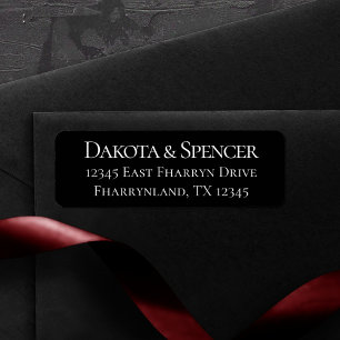 Simple Black and White Modern Chic Classic Wedding