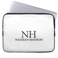 Simple Black and White Monogram Modern