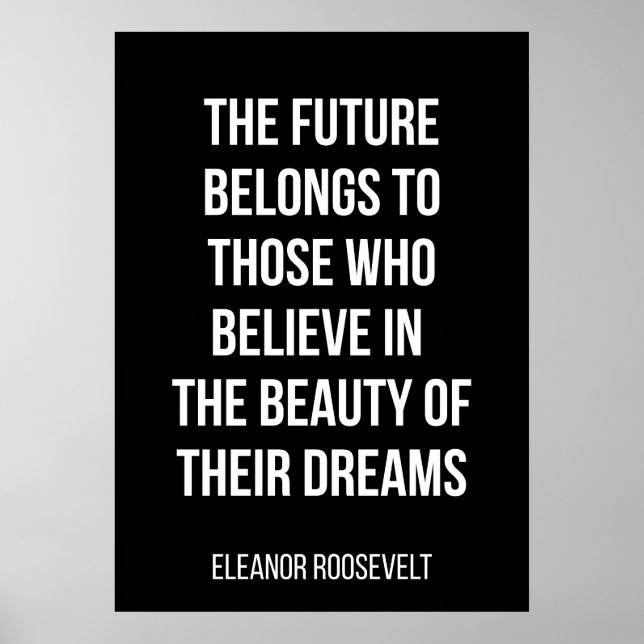 simple black and white motivational poster (Front)