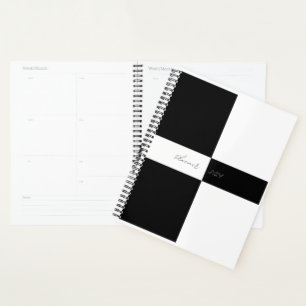 Simple Black and white planner 2024