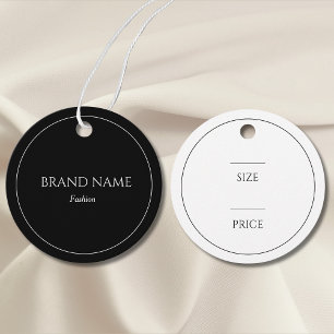 Simple Black and White Price Tags