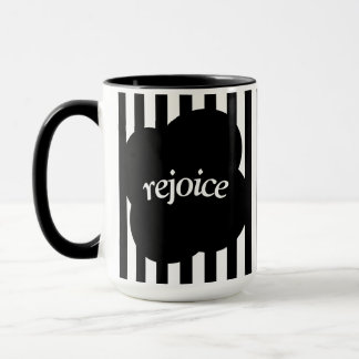 Simple black and white scripture Two-Tone mug