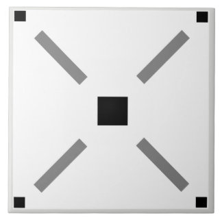 Simple black and white squares  tile