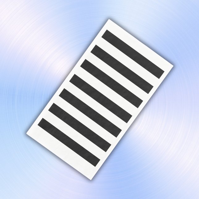 Simple Black and White Stripes | Napkin (Creator Uploaded)