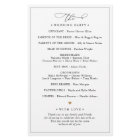 Simple Black and White Wedding Ceremony Program