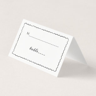 Simple Black and White Whimsical Frame Wedding
