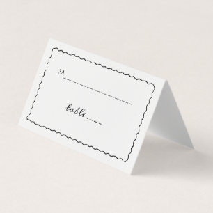 Simple Black and White Whimsical Frame Wedding