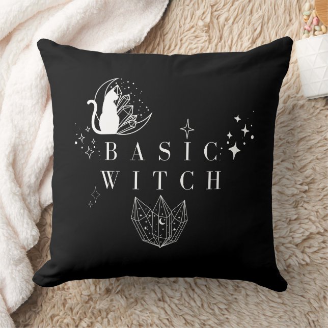 Simple Black Basic Witch Cushion (Blanket)