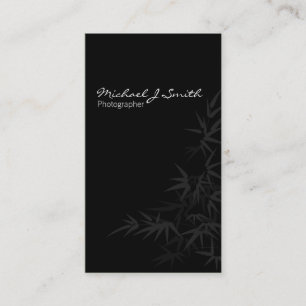 Simple Black Business Card