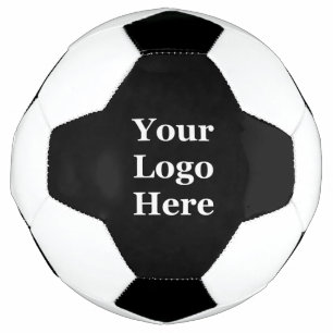 Simple Black Business Template Your Logo Here Soccer Ball