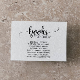 Simple Black Calligraphy Book Request Enclosure