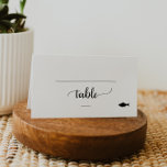 Simple Black Calligraphy Fish Meal Option Wedding Place Card<br><div class="desc">These simple black calligraphy fish meal option wedding place cards are perfect for a rustic or modern wedding. The minimalist design features an elegant brush script font and a seafood icon. Use these meal selection place cards as an easy way to make sure your guests are served the correct meal...</div>