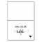 Simple Black Chicken Meal Option Place Card