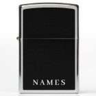 Simple Black Custom Add Your Name Elegant