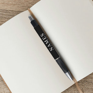 Simple Black Custom Add Your Name Elegant