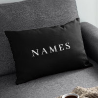 Simple Black Custom Add Your Name Elegant