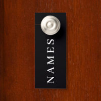 Simple Black Custom Add Your Name Elegant