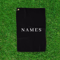 Simple Black Custom Add Your Name Elegant