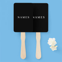 Simple Black Custom Add Your Name Elegant