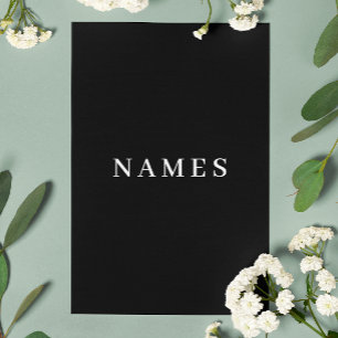 Simple Black Custom Add Your Name Elegant Letterhead
