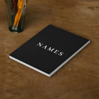 Simple Black Custom Add Your Name Elegant