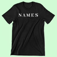 Simple Black Custom Add Your Name Elegant