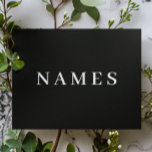 Simple Black Custom Add Your Name Elegant Postcard<br><div class="desc">Simple Black Custom Add Your Name Elegant Design for Anyone.</div>