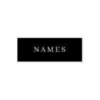 Simple Black Custom Add Your Name Elegant