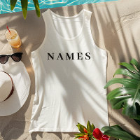 Simple Black Custom Add Your Name Elegant