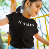 Simple Black Custom Add Your Name Elegant