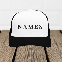 Simple Black Custom Add Your Name Elegant