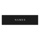 Simple Black Custom Add Your Name Elegant