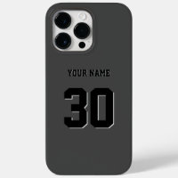 Simple Black Custom Number and Name