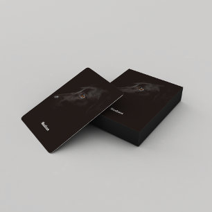 Simple Black Dog Face Playing Cards