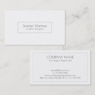 Simple black-doted frame business card