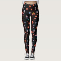 Simple black flowery pattern