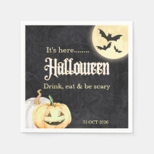 Simple Black Gold Corporate Halloween Party