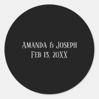 Simple Black & Grey Design - Circle Sticker