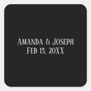 Simple Black & Grey Design - Square Sticker
