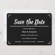 Simple Black Handwritten Script Wedding