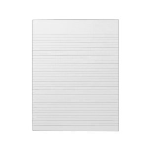 Simple Black Line College Rule  Notepad