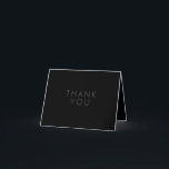 Simple Black Modern Minimalist Thank You Card<br><div class="desc">Simple Black Modern Minimalist Thank You Card</div>