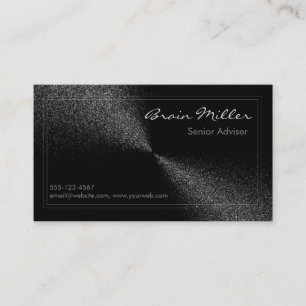 Simple Black Modern Professional Business Card