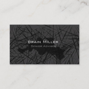 Simple Black Modern Professional Business Card