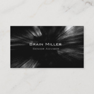 Simple Black Modern Professional Business Card