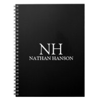 Simple Black Monogram Modern