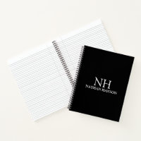 Simple Black Monogram Modern