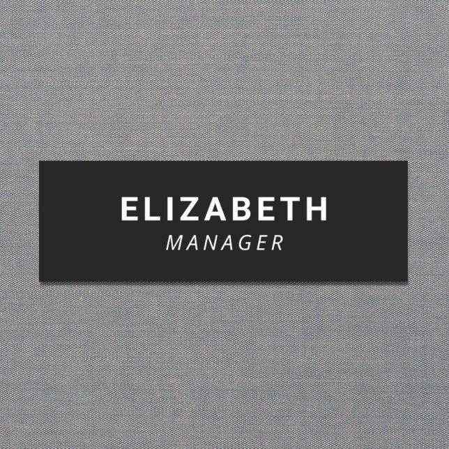 Simple Black Name Tag (Creator Uploaded)